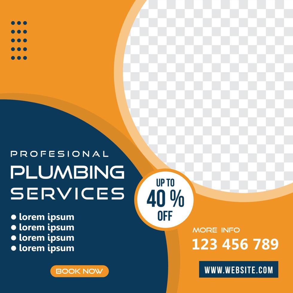 Abstract  plumbing services templates vector