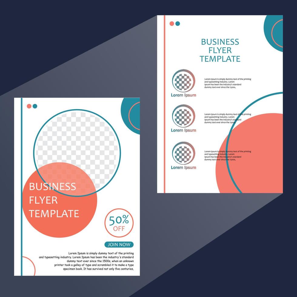 flayer design banner template vector