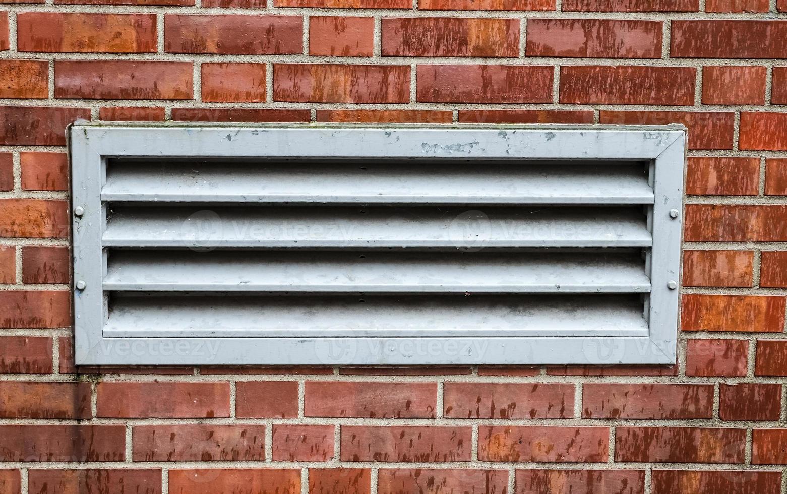 Old brick wall. Texture of old weathered brick wall panoramic background photo