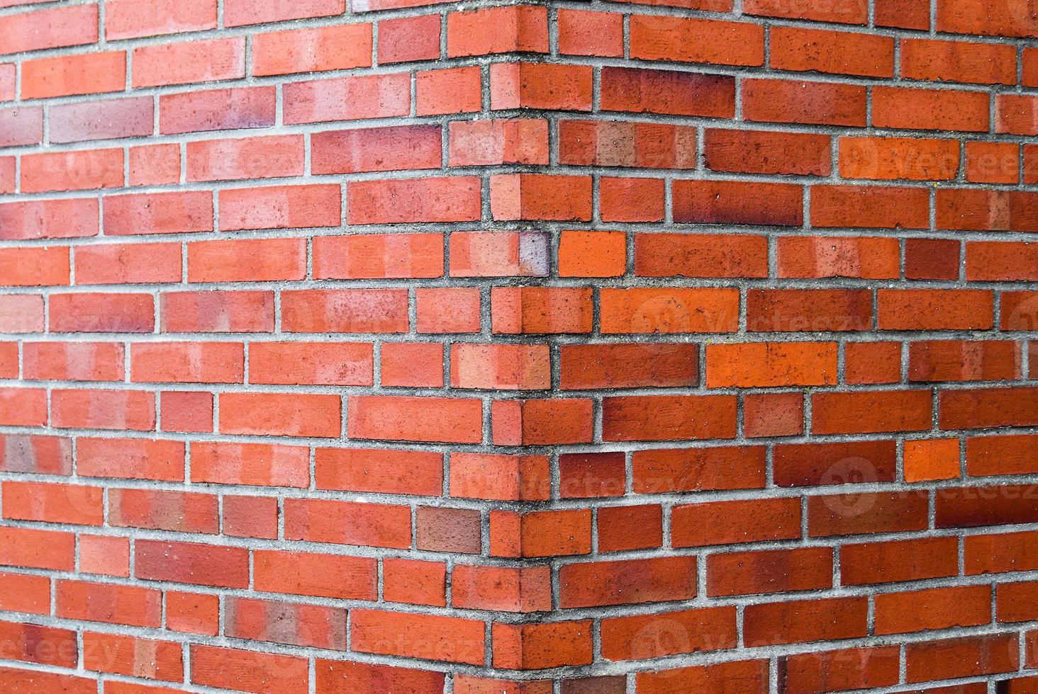 Old brick wall. Texture of old weathered brick wall panoramic background photo