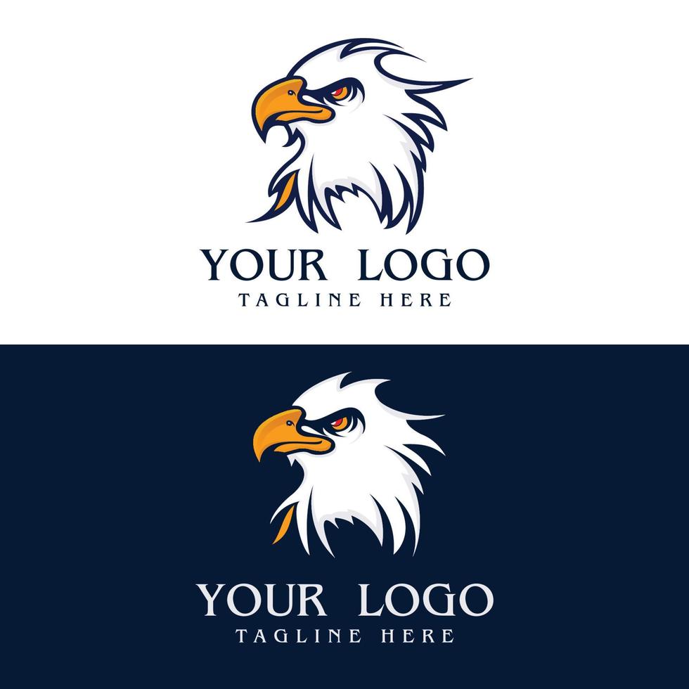 awesome eagle logo design free vector
