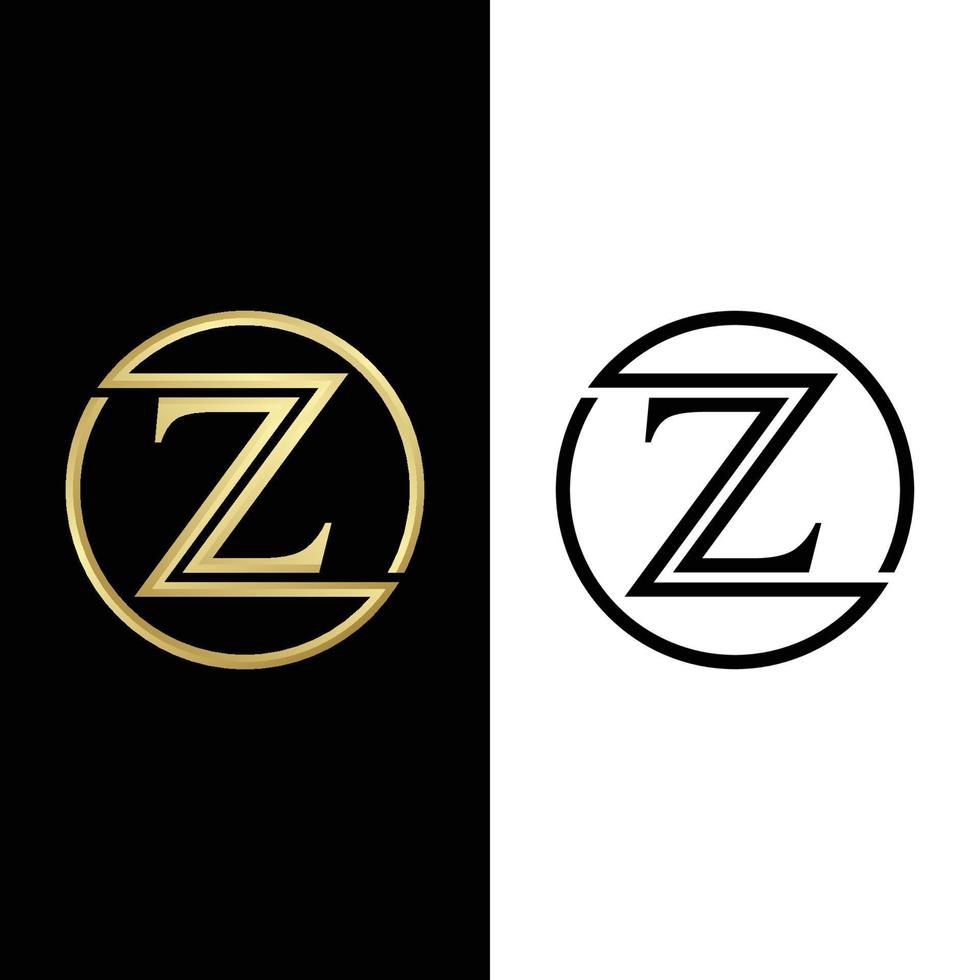 ideas de logotipos de letras z vector