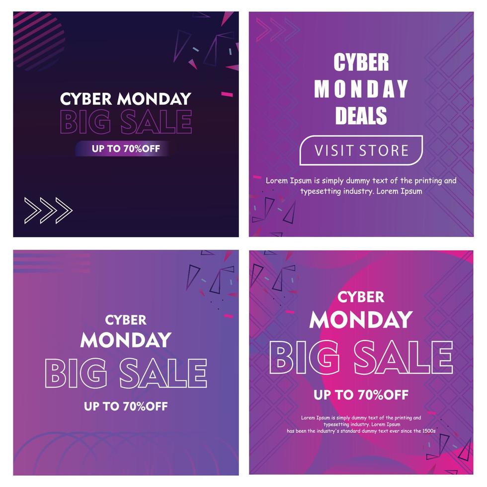 cyber monday deals vector