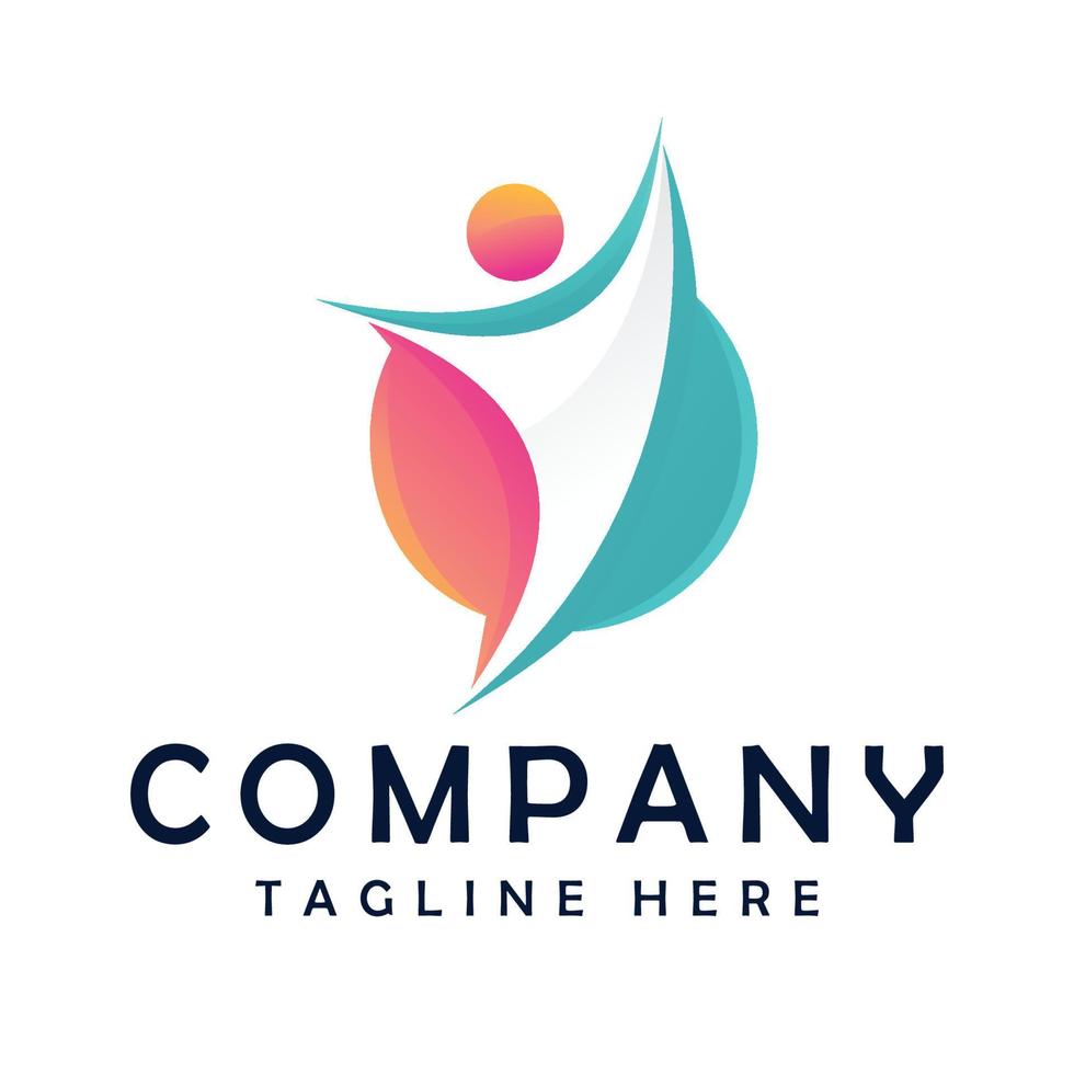 life coaching logo design vector