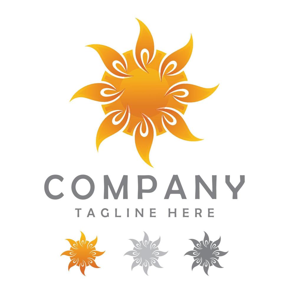 sun logo vector, free download vector
