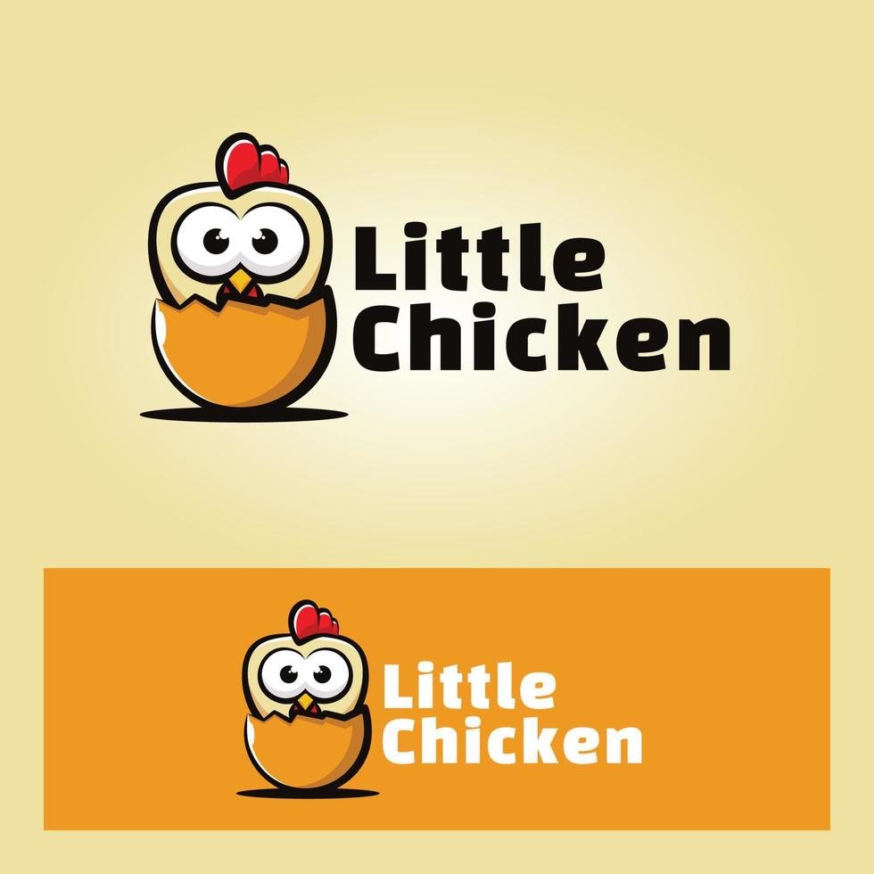 Cute little chicken art illustration vector