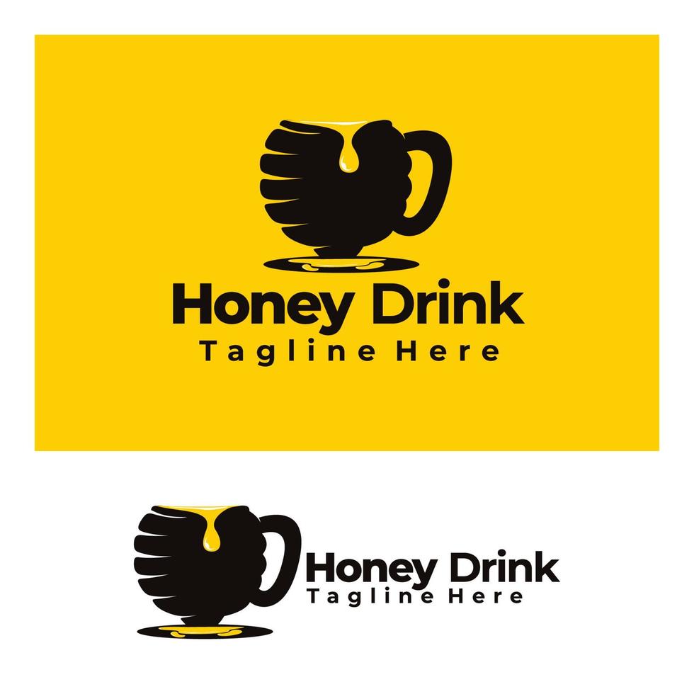 logo Honey drink creative  art vector