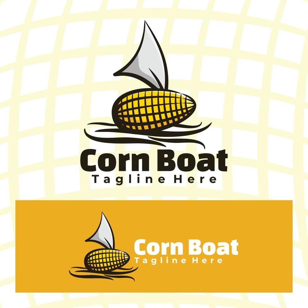 ilustración de arte de barco de maíz vector