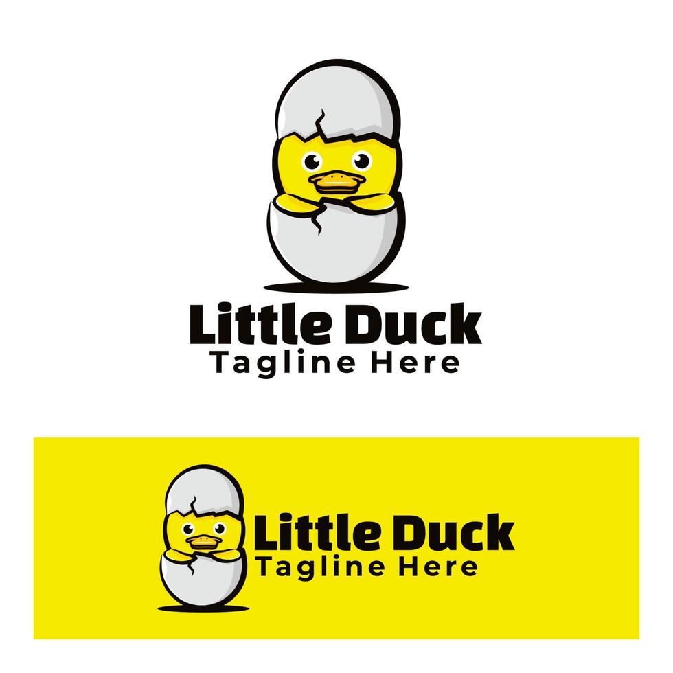 Little duck art illustration vector