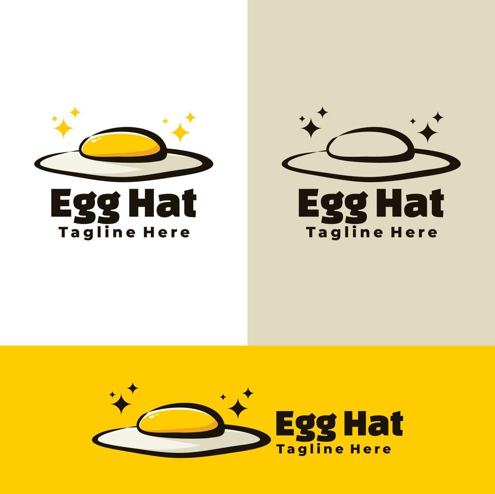 Egg hat creative art vector