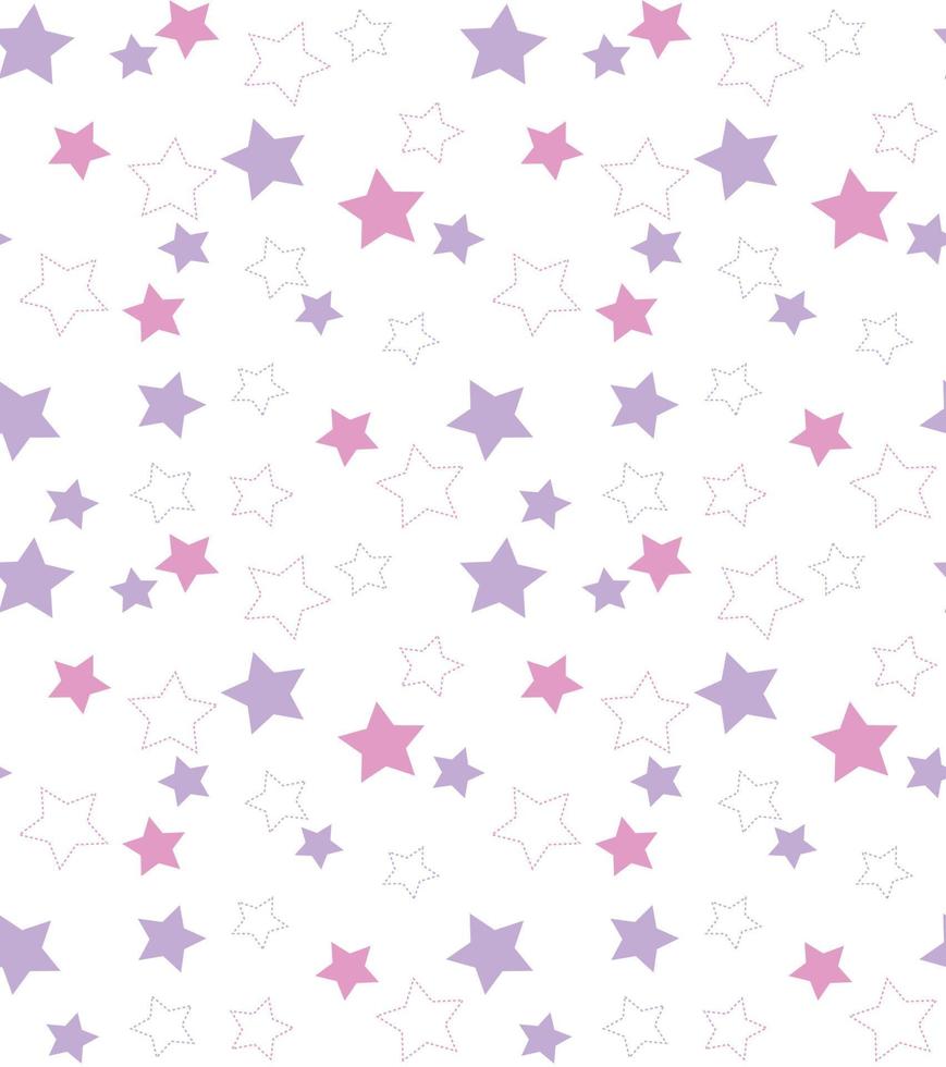 Stars seamless repeat pattern print vector