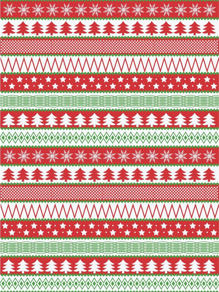 Winter sweater styled seamless pattern vector