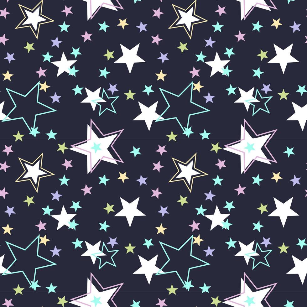 Stars seamless repeat all over pattern 8826316 Vector Art at Vecteezy