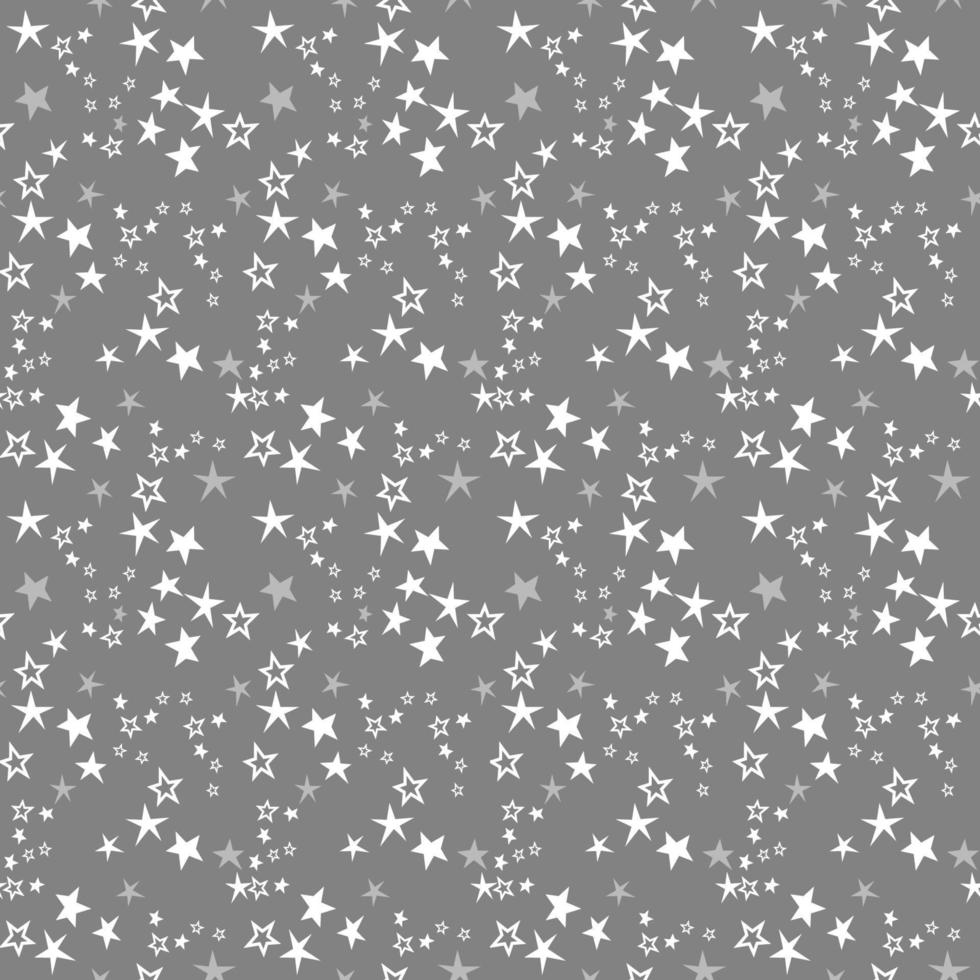 Stars seamless repeat all over pattern vector
