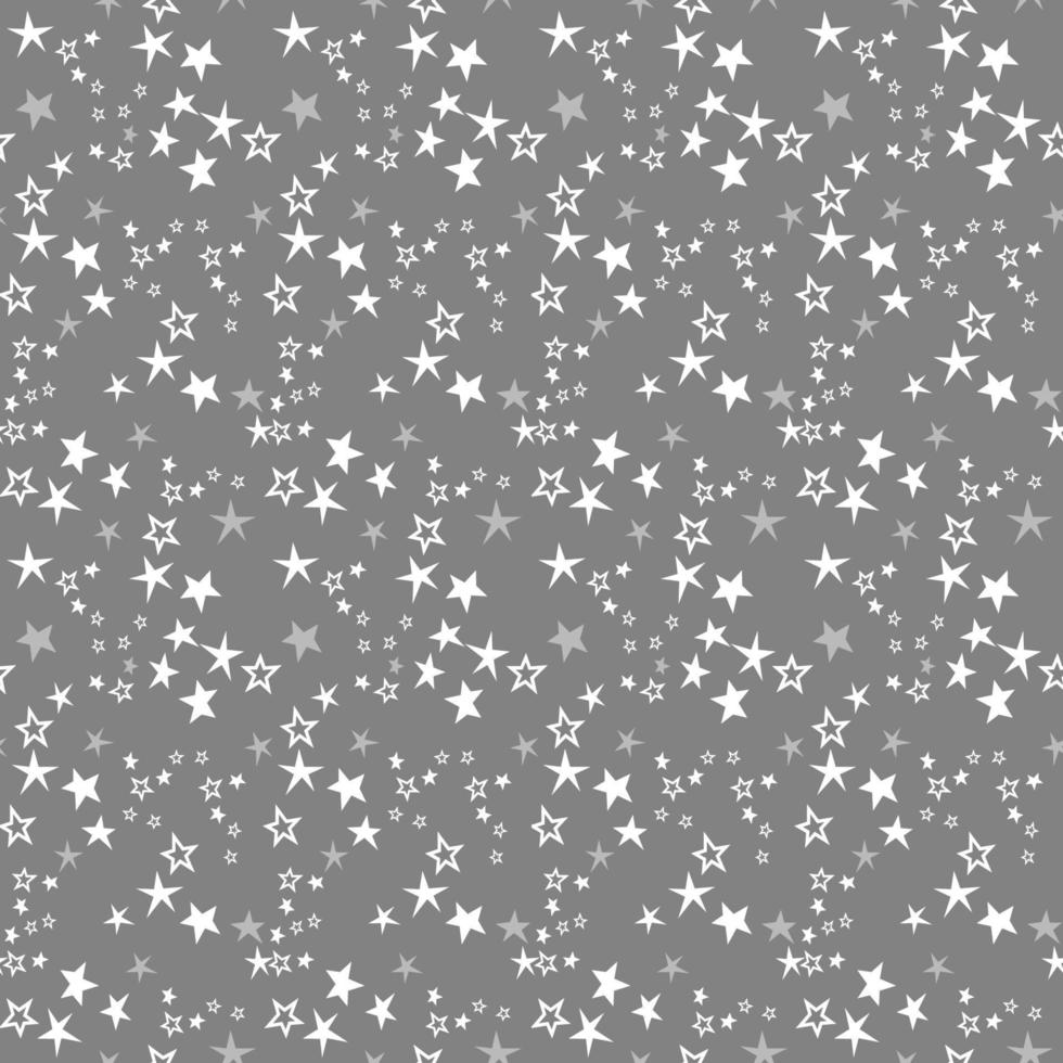 Stars seamless repeat all over pattern vector