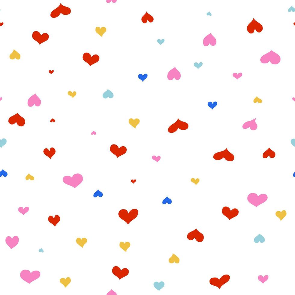 Love heart seamless repeat all over pattern vector