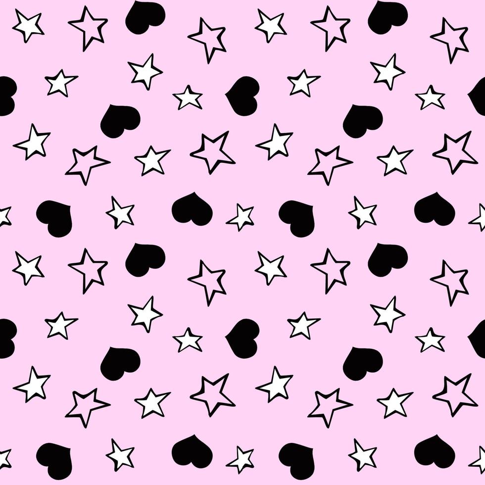 Love heart seamless repeat all over pattern vector