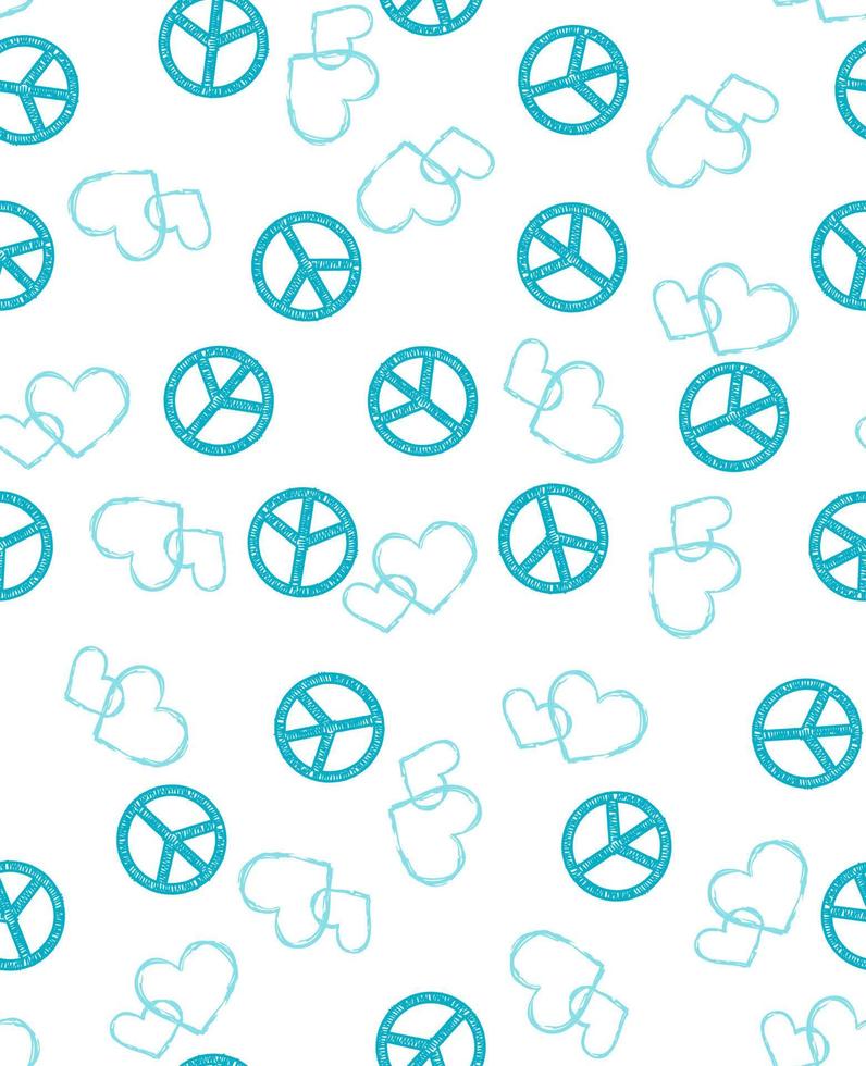 Peace sign repeat seamless pattern vector