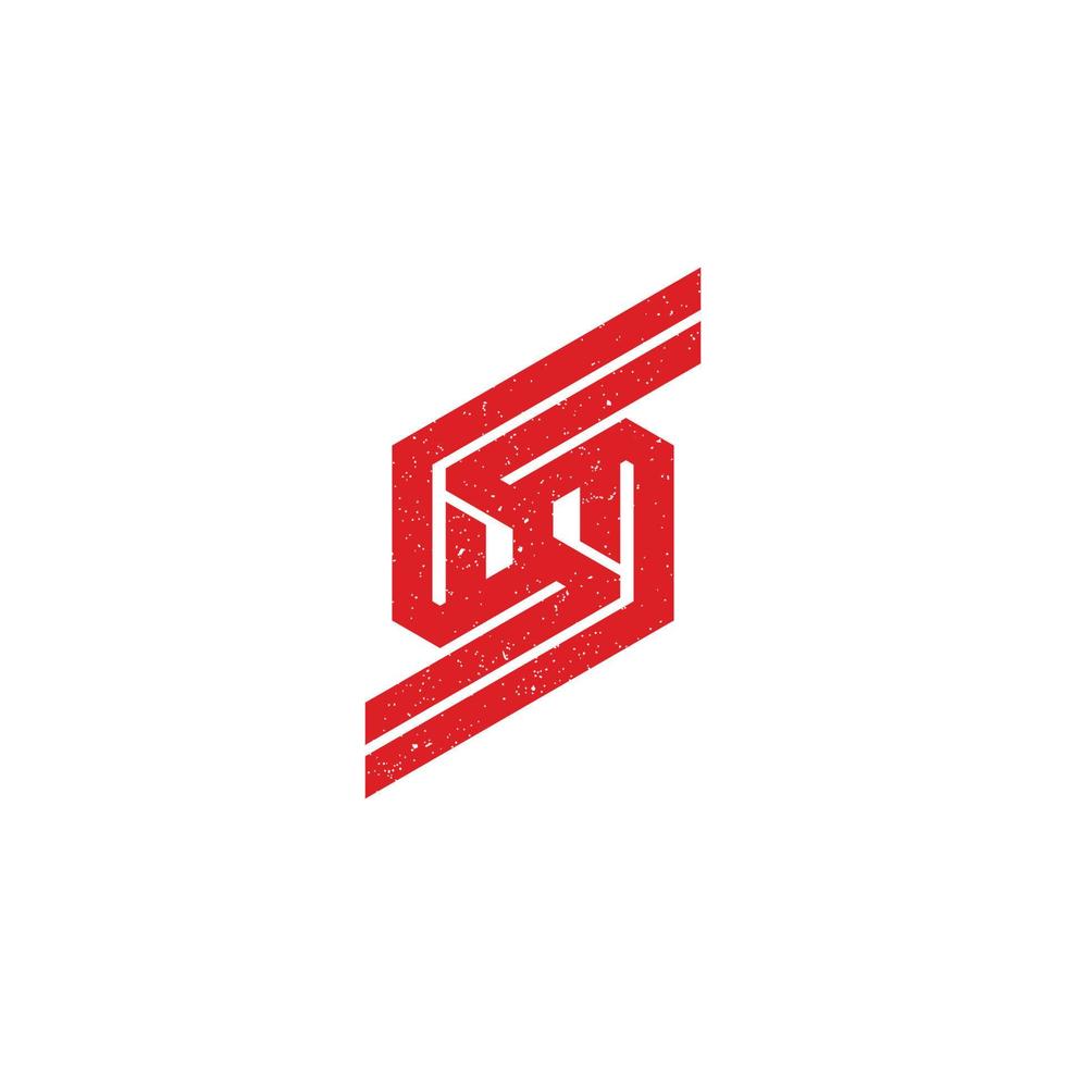 abstract initial letter SS logo in red color isolated in white background applied for auto detailing supplies company logo also suitable for the brands or companies that have a same initial name vector