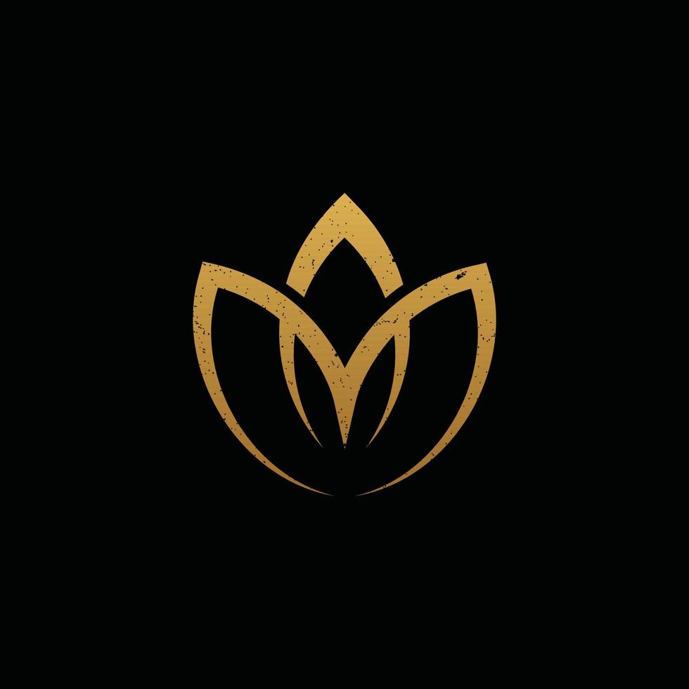 logotipo de la letra inicial abstracta am en color dorado aislado en fondo negro aplicado para el logotipo del centro de meditación también adecuado para las marcas o empresas que tienen el nombre inicial ma vector