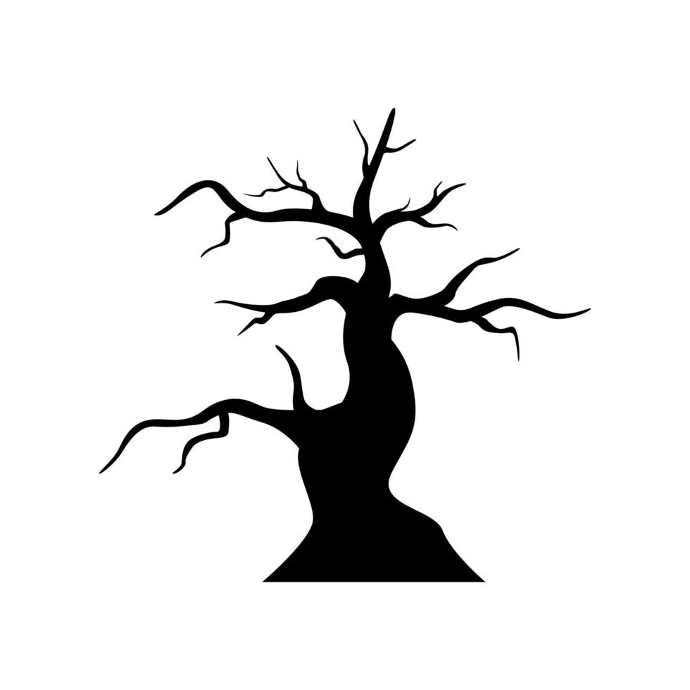 árbol aislado sobre fondo blanco vector