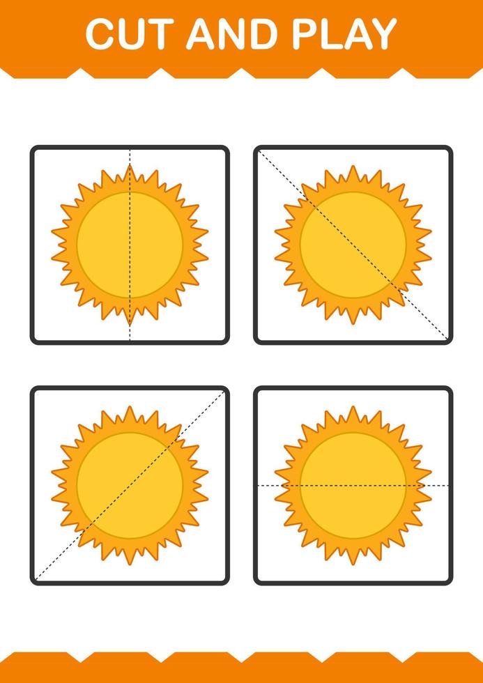 Cut and play with Sun vector