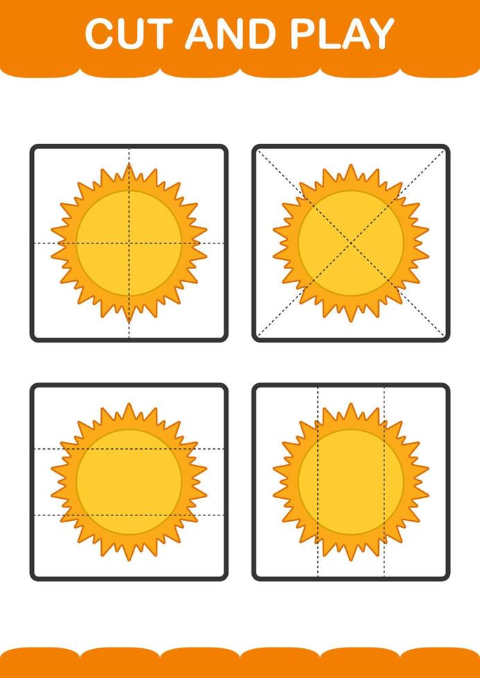 Cut and play with Sun vector