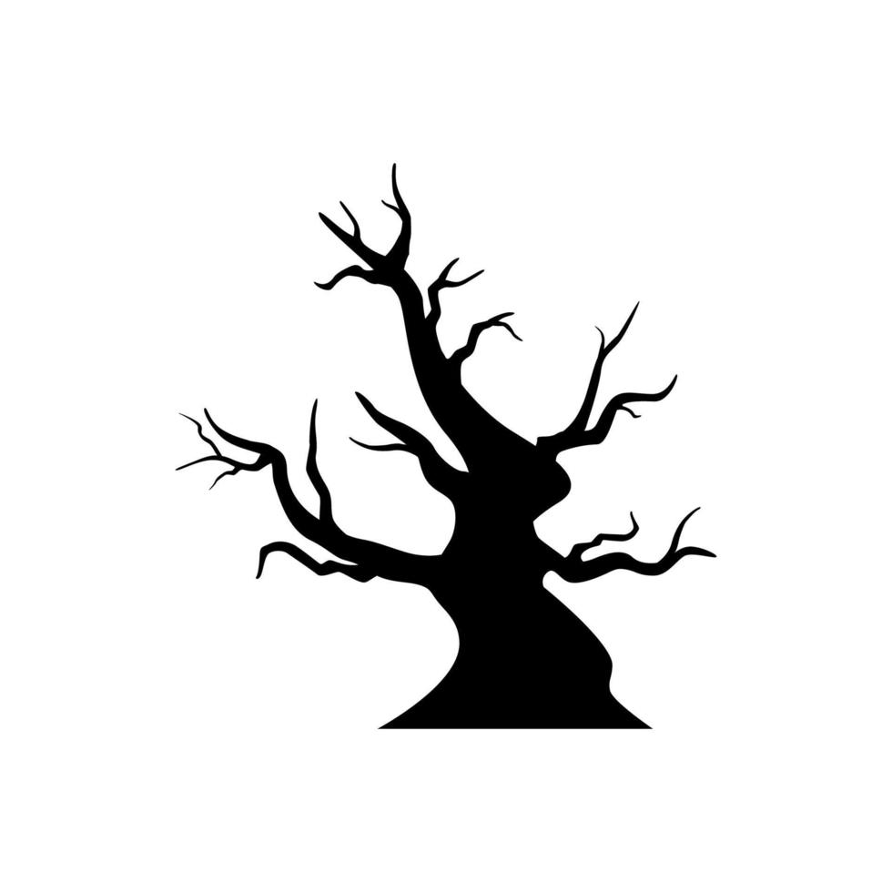 árbol aislado sobre fondo blanco vector