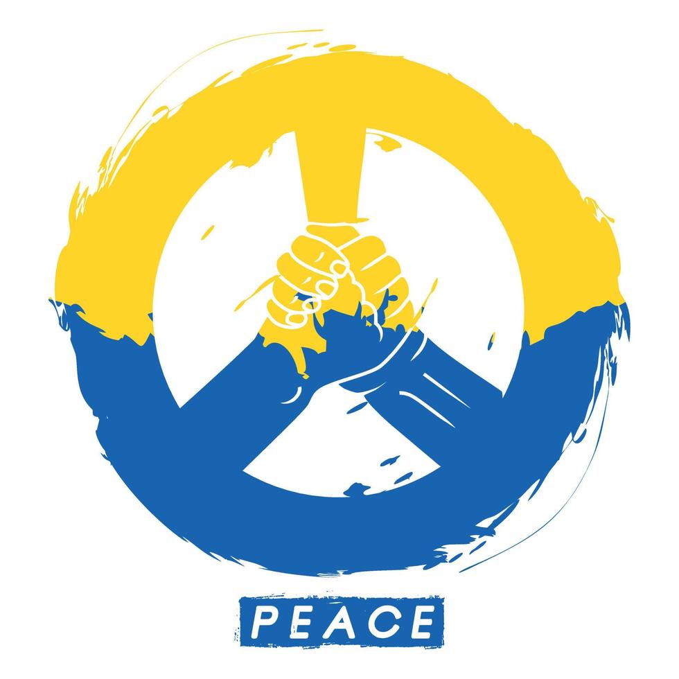 pray for Peace Conflig ukraine russia vector