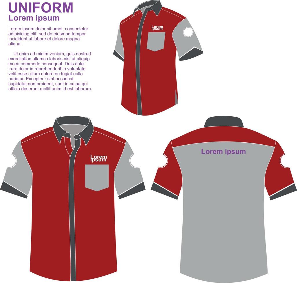 uniform elegant simple sport vector