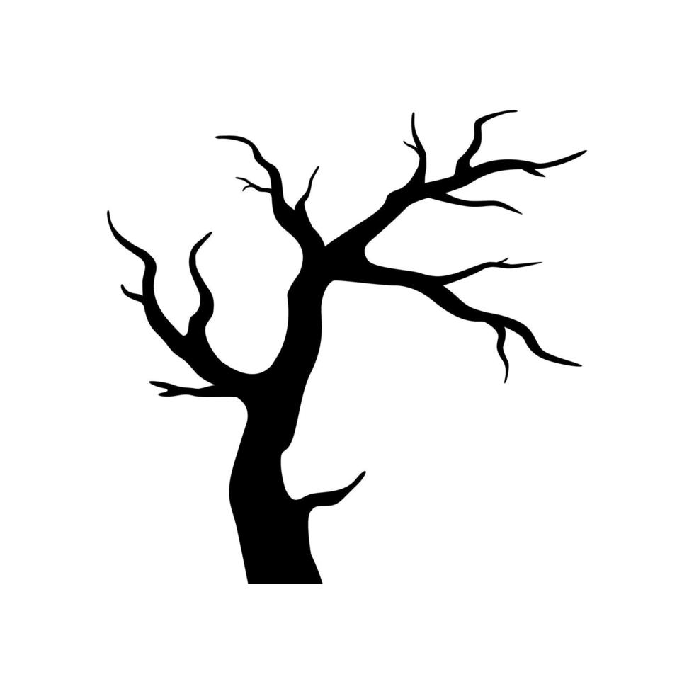 árbol aislado sobre fondo blanco vector