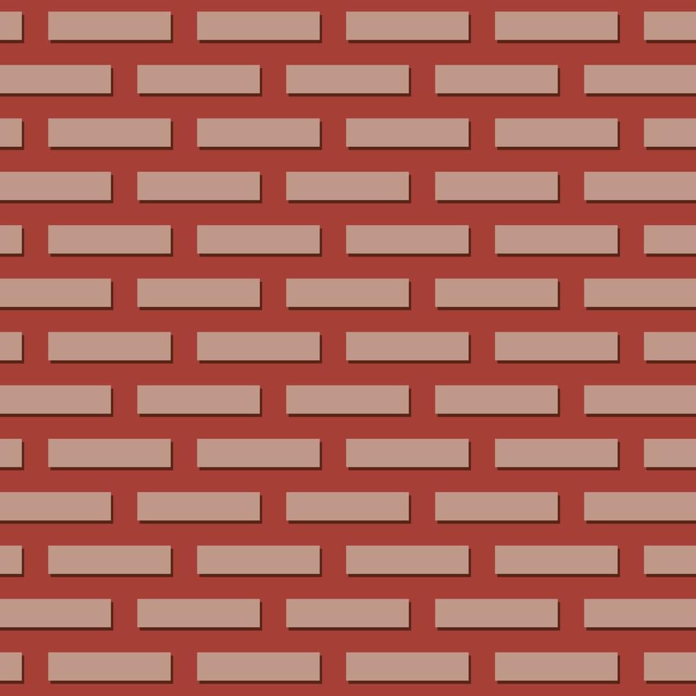Brick wall texture. Brown brick pattern. Design element. Vector background