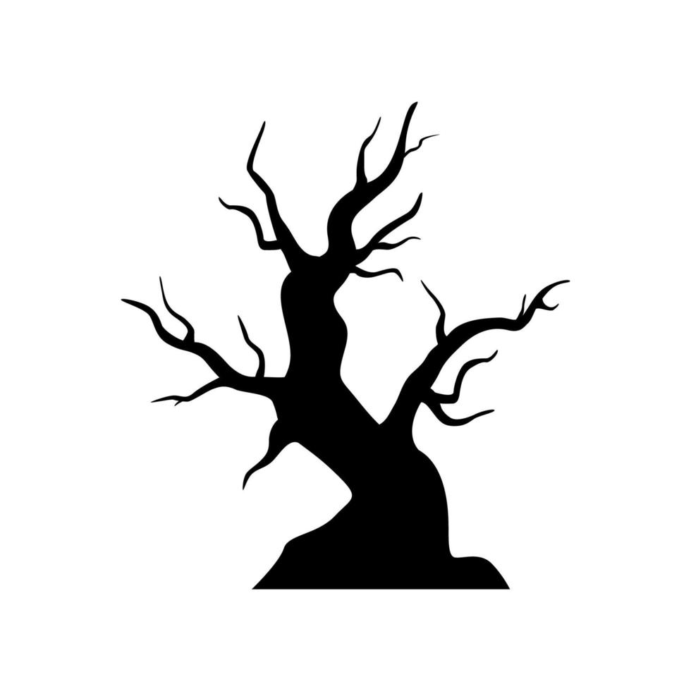 árbol aislado sobre fondo blanco vector