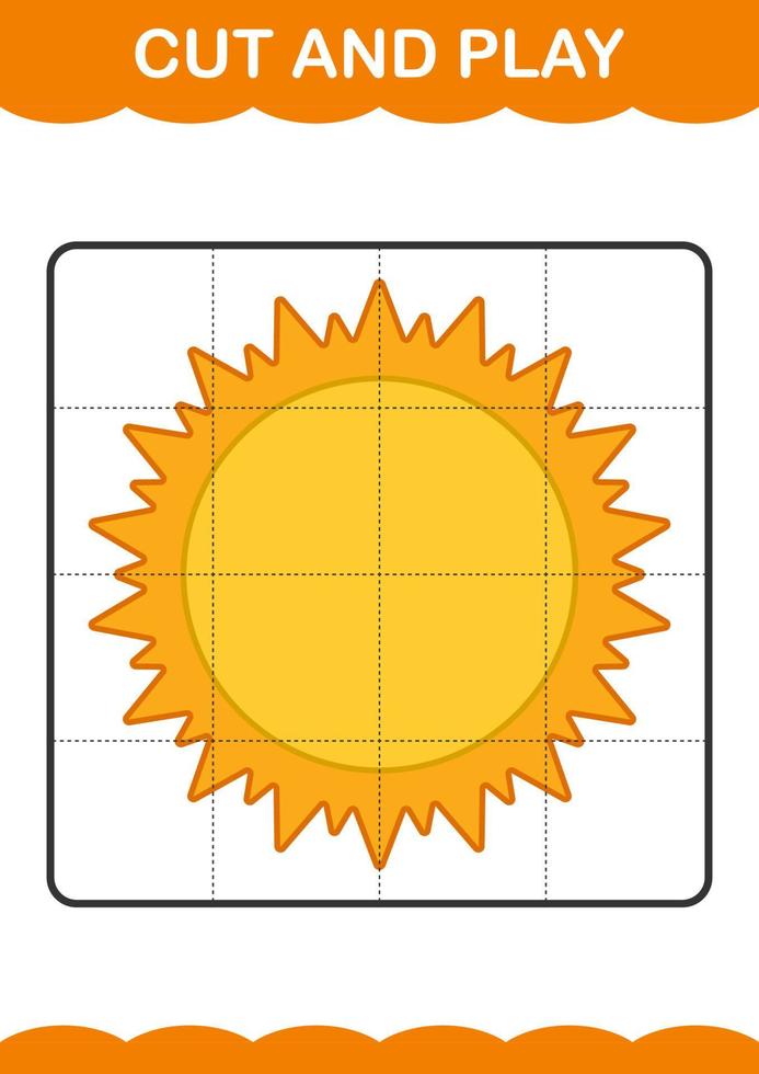 Cut and play with Sun vector