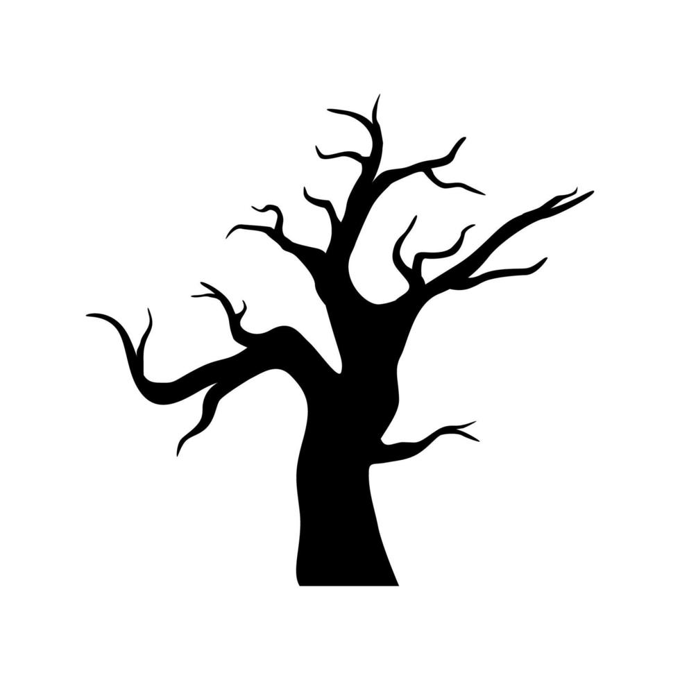 árbol aislado sobre fondo blanco vector