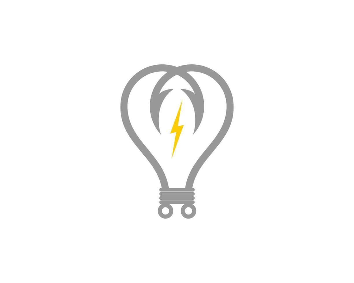 Fishing hook connecting with electricity in light bulb shape vector