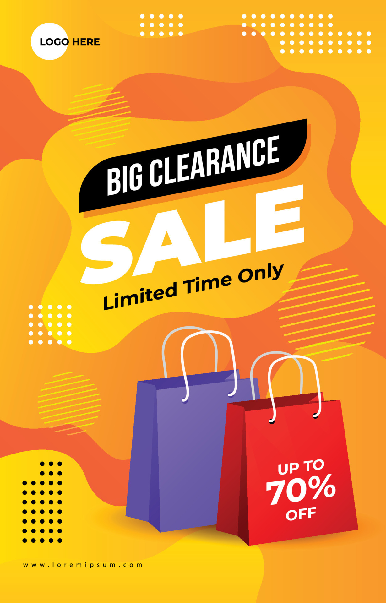 Colorful Clearance Sale Poster Template 8828913 Vector Art at Vecteezy