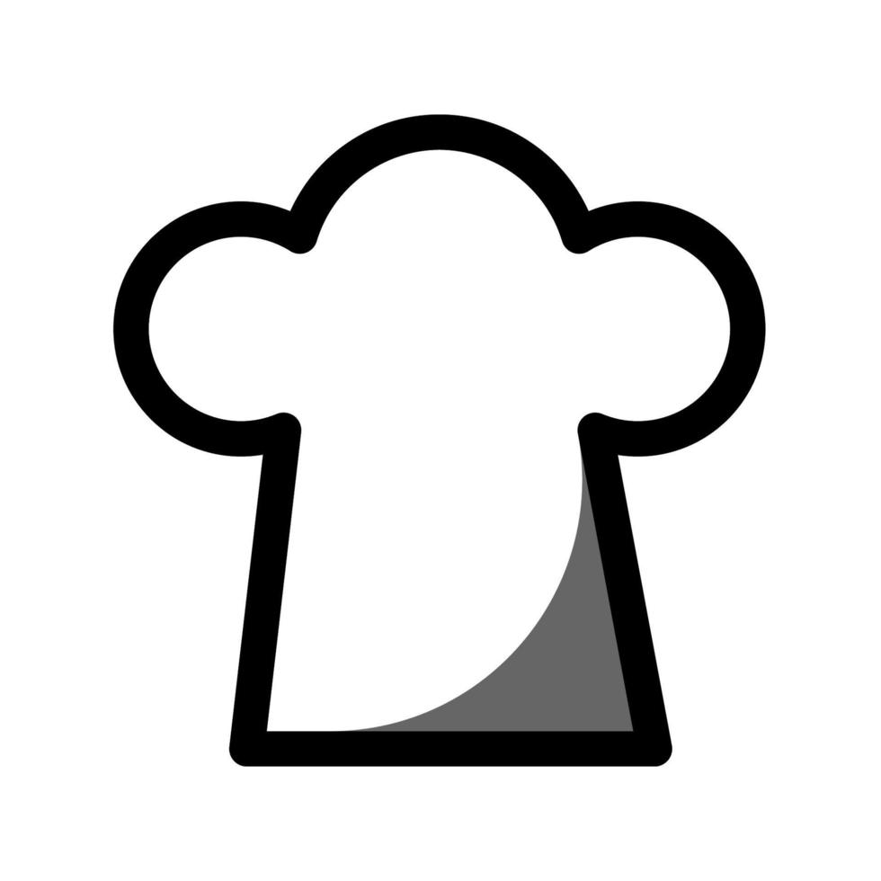 ilustración, vector, gráfico, de, chef, sombrero, icono vector