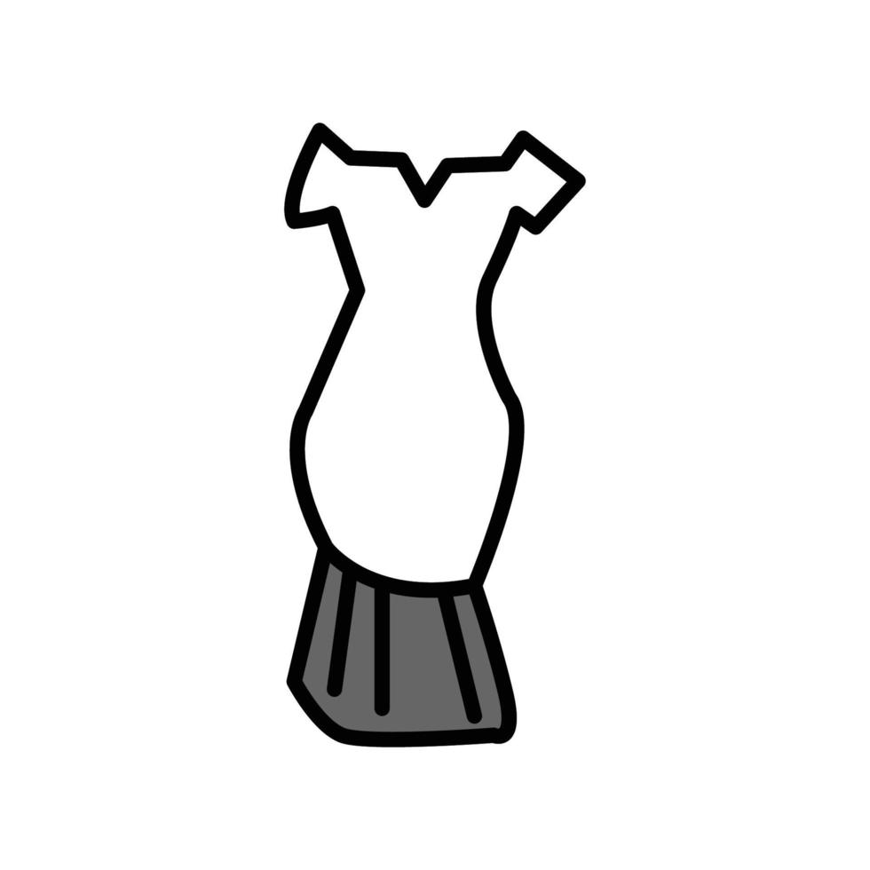 ilustración vectorial gráfico del icono del vestido vector