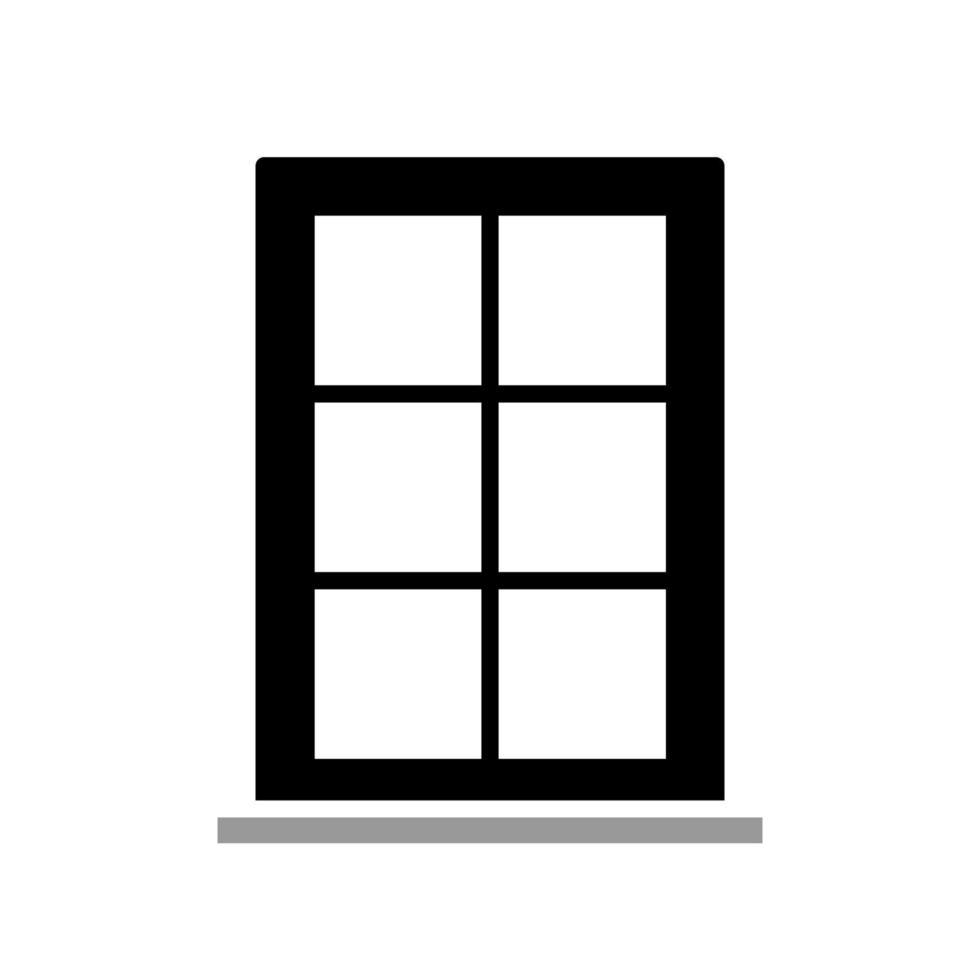 ilustración vectorial gráfico del icono de la ventana vector