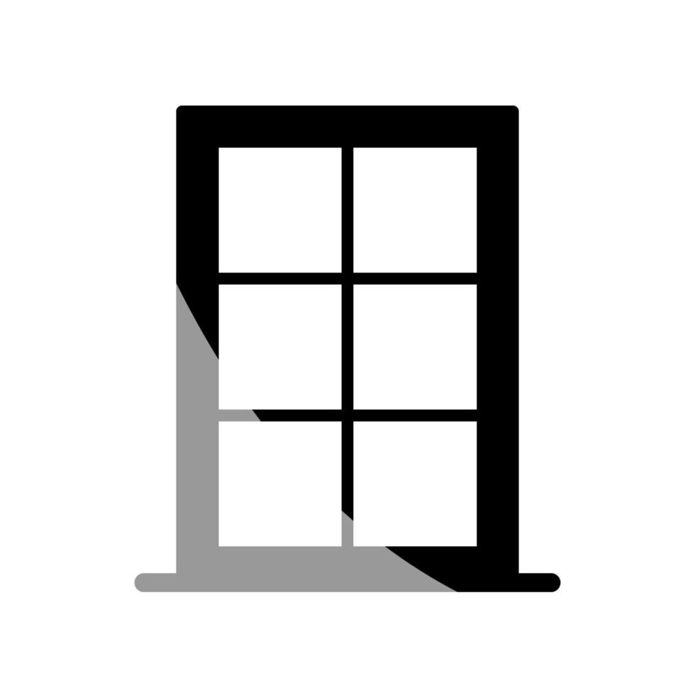 ilustración vectorial gráfico del icono de la ventana vector