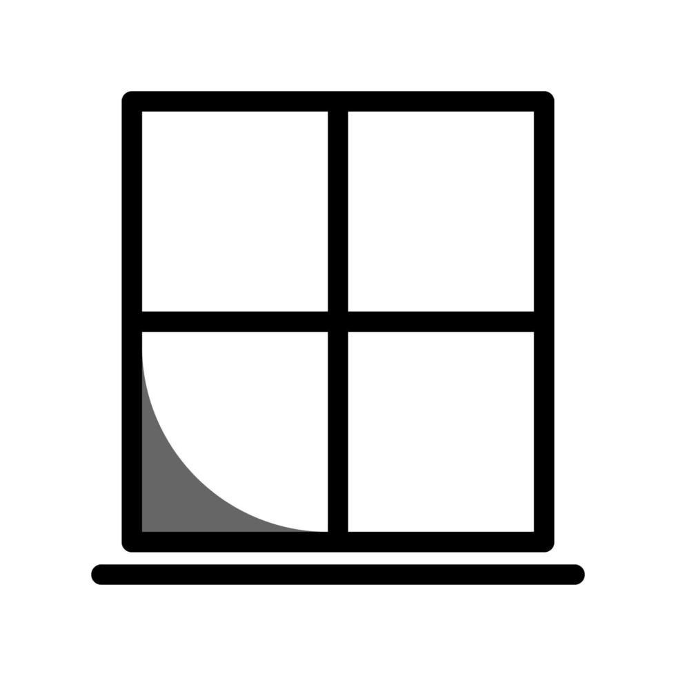 ilustración vectorial gráfico del icono de la ventana vector