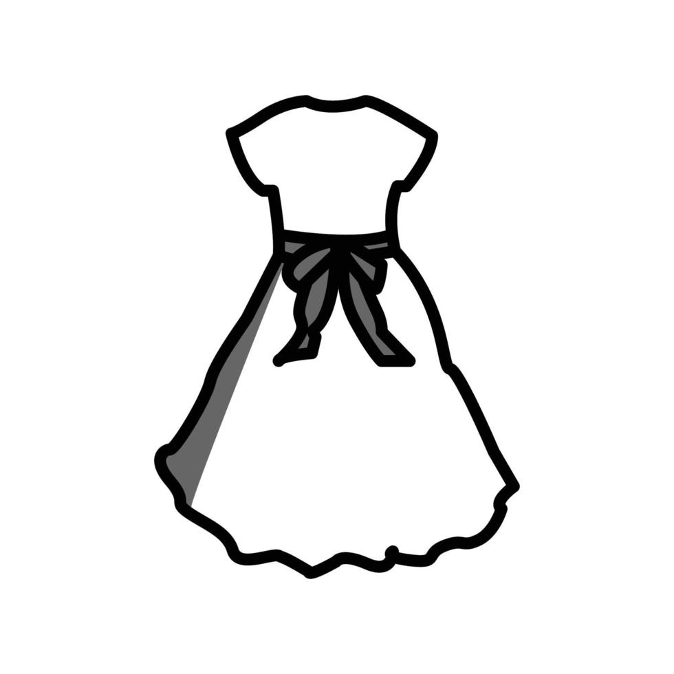 ilustración vectorial gráfico del icono del vestido vector