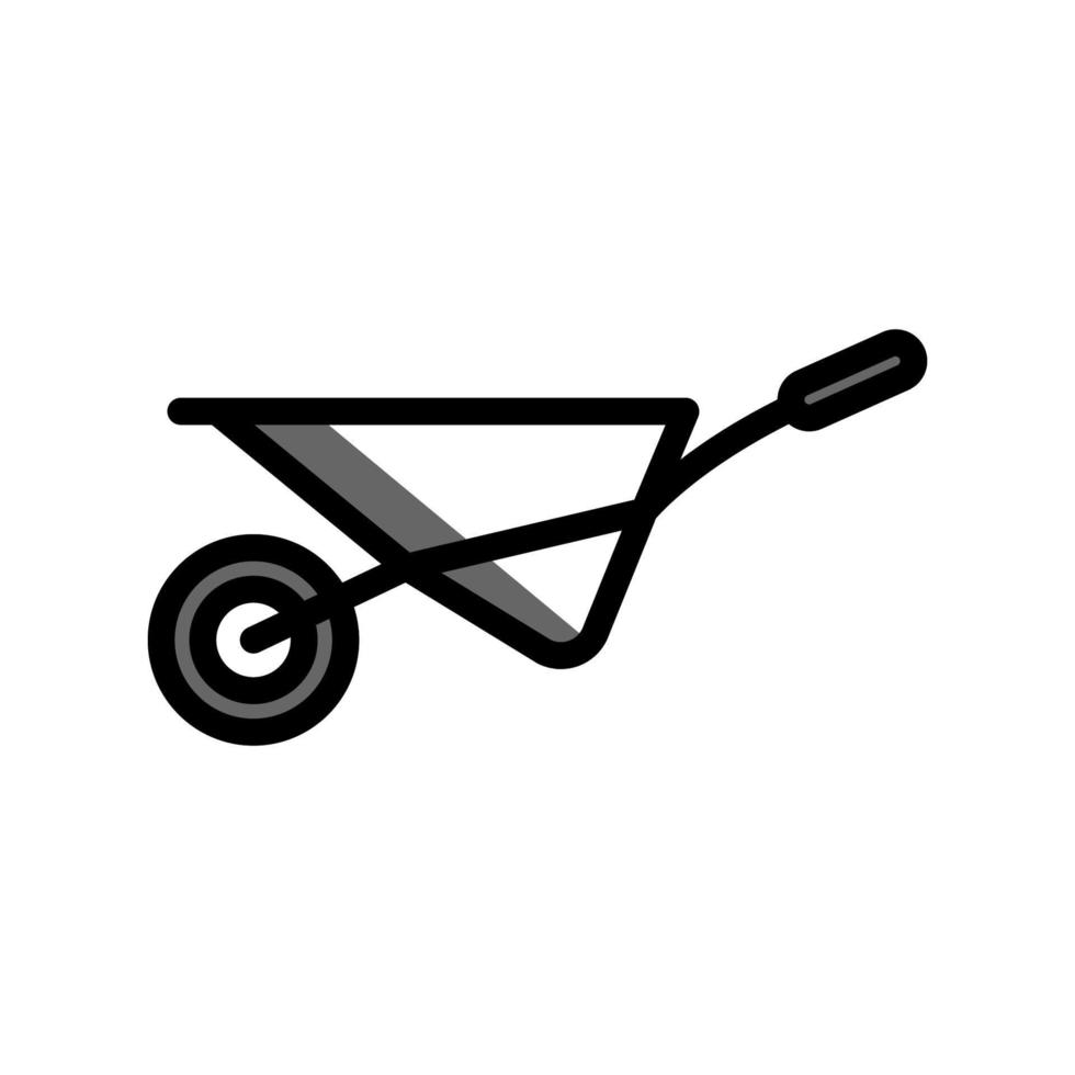 Illustration Vector Graphic of Wheelbarrow icon