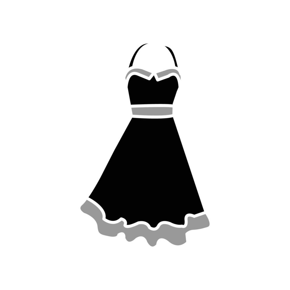 ilustración vectorial gráfico del icono del vestido vector