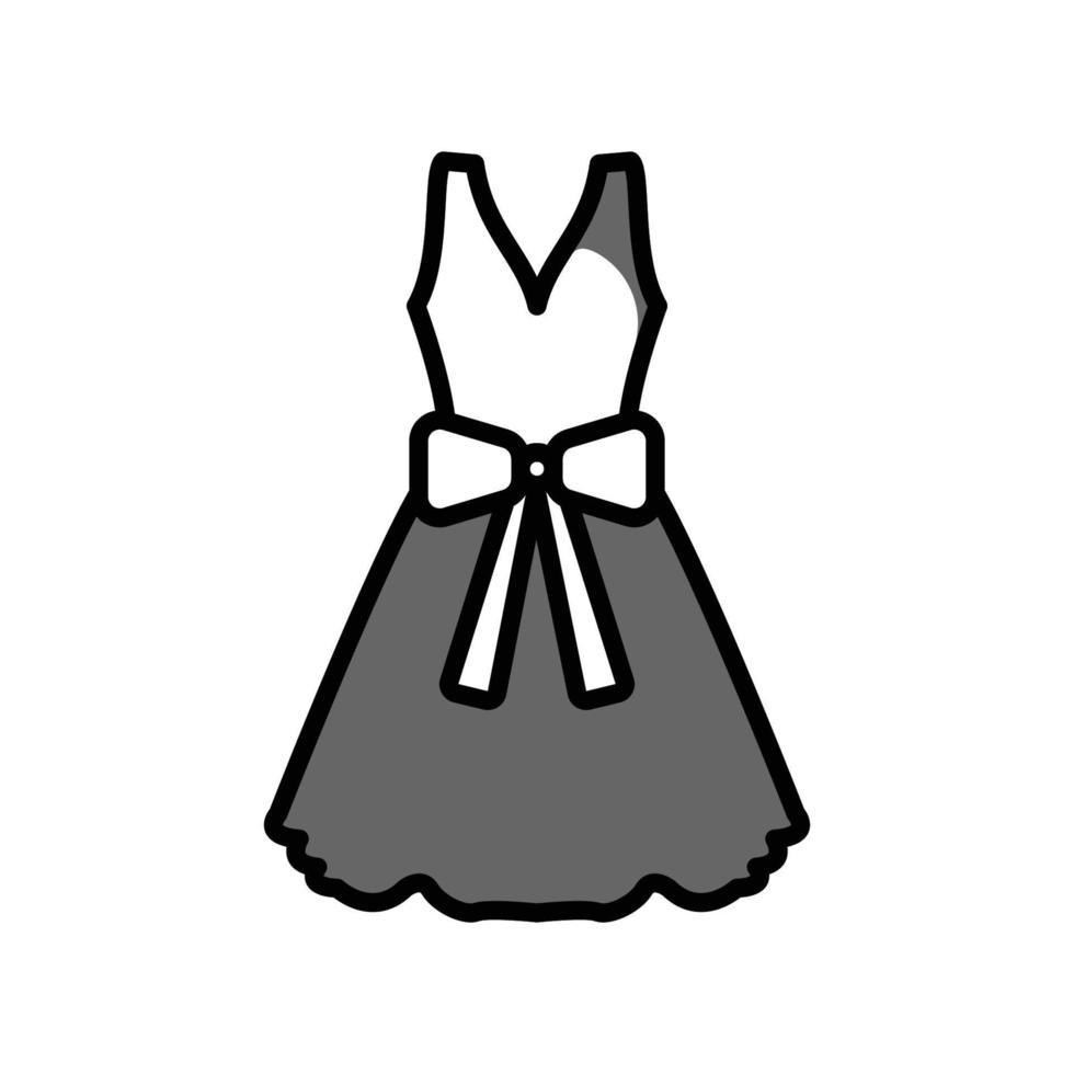 ilustración vectorial gráfico del icono del vestido vector