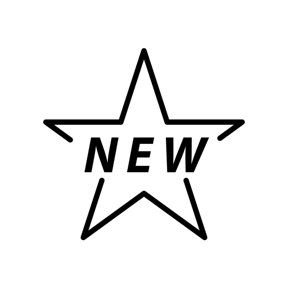 Illustration Vector graphic of new label icon