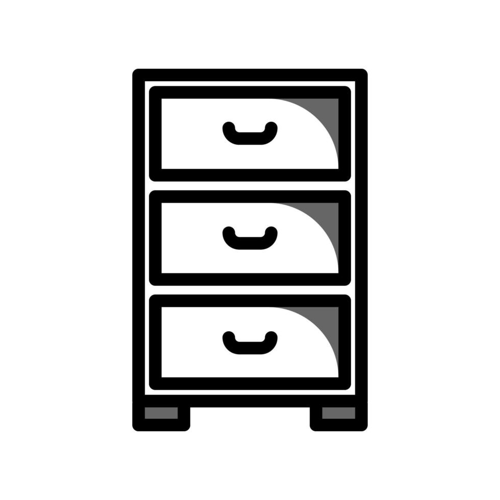 ilustración vectorial gráfico del icono del gabinete vector