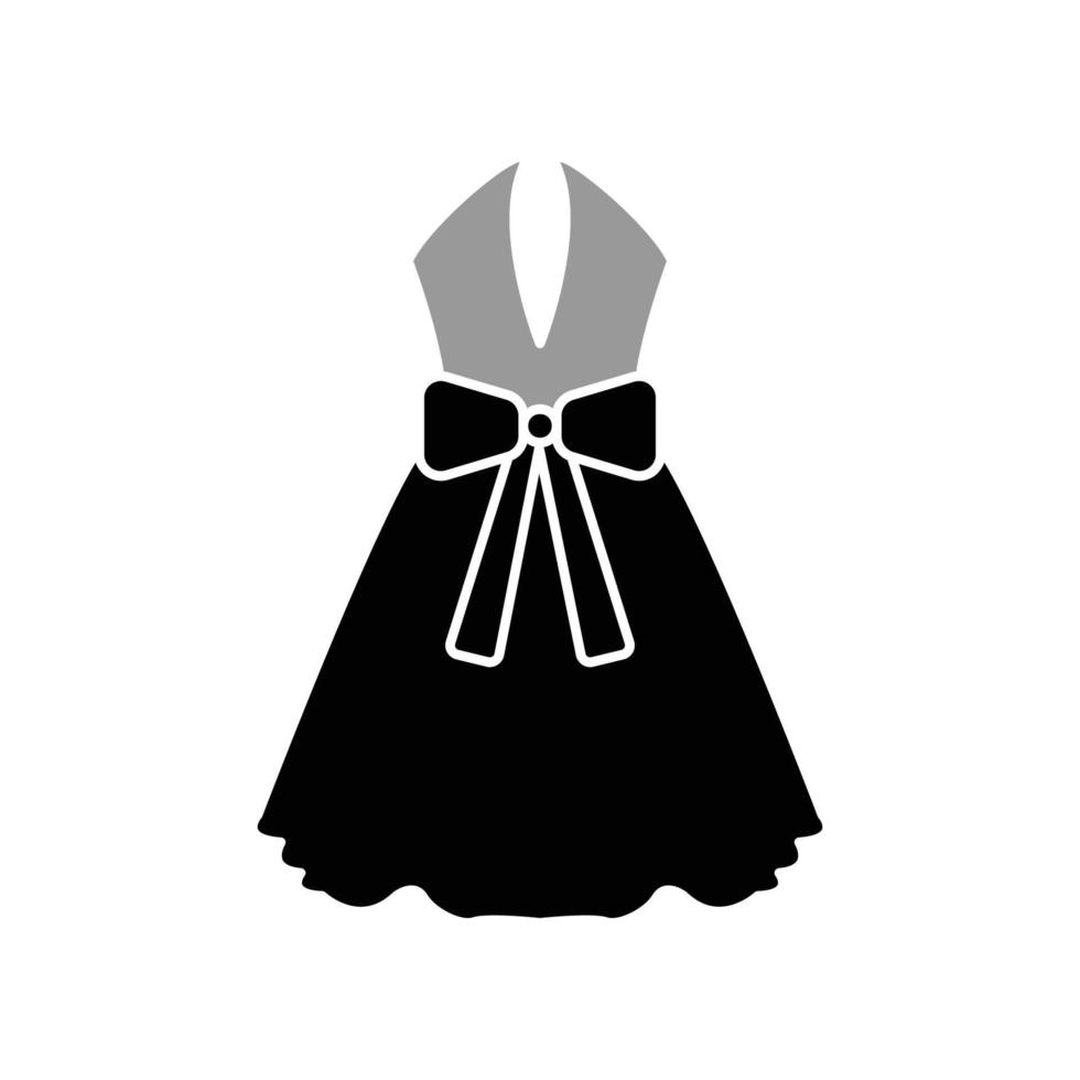 ilustración vectorial gráfico del icono del vestido vector