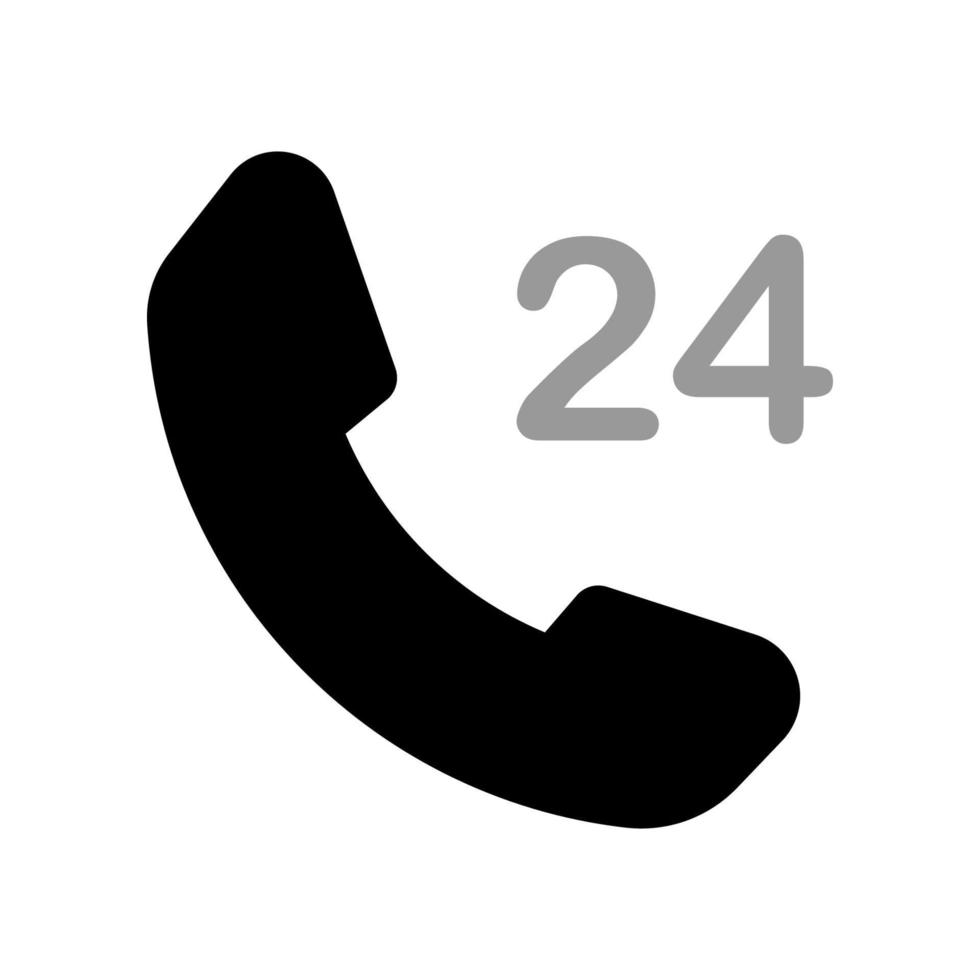 Illustration Vector Graphic of 24-7 label icon